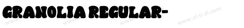granolia Regular字体转换